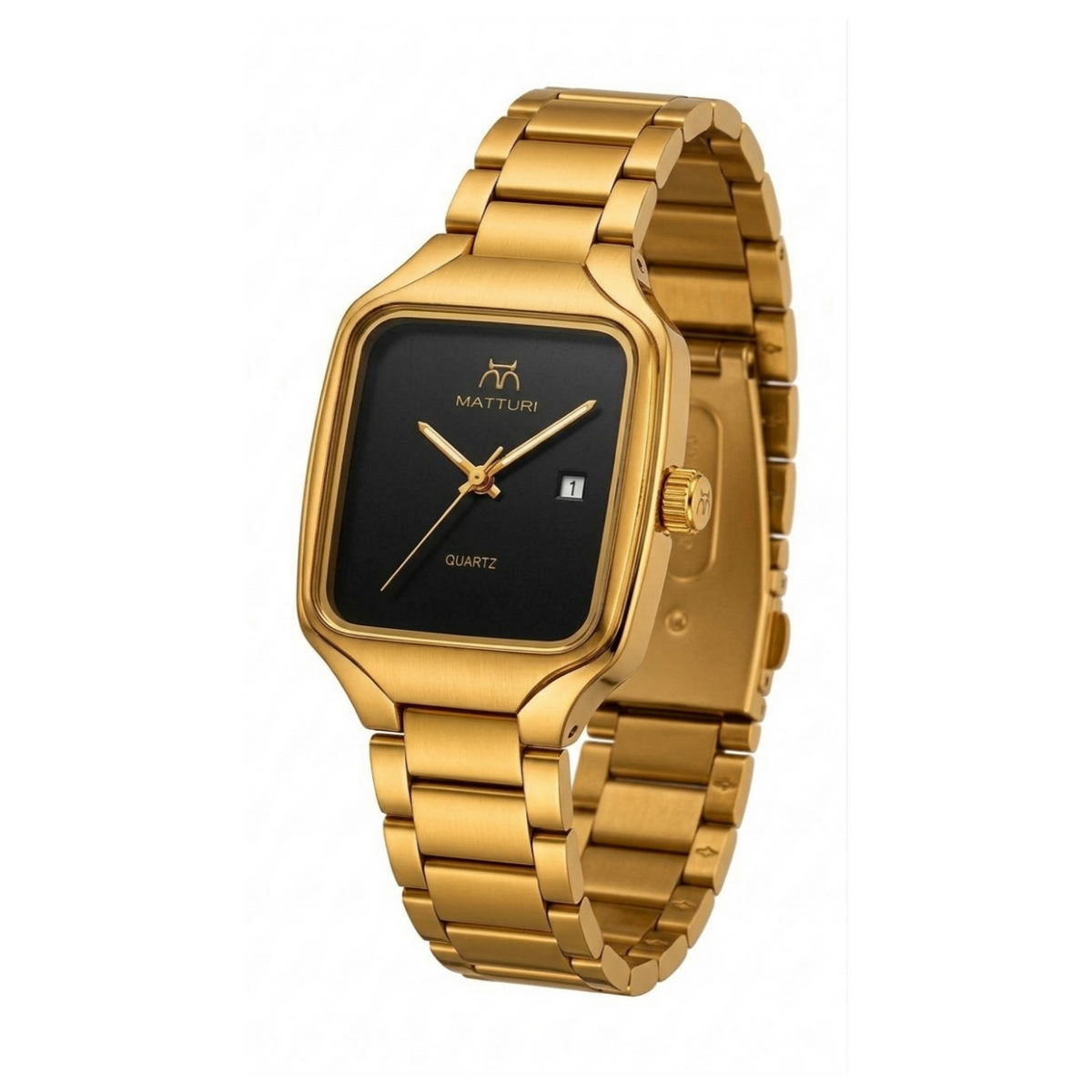 MATTURI Gold Steel Watch