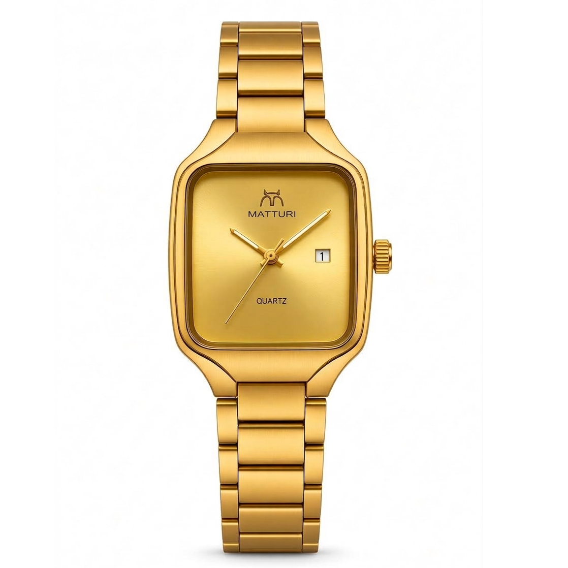 MATTURI Gold Steel Watch