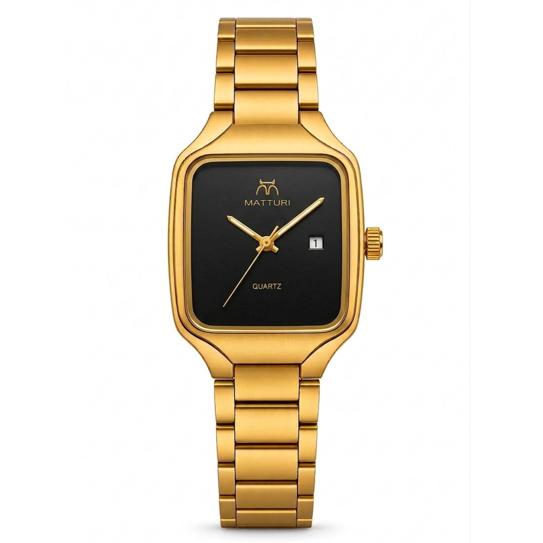 MATTURI Gold Steel Watch